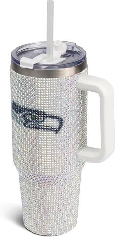 The Memory Company 40oz White Bling Game Day Tumbler in Saudi Arabia