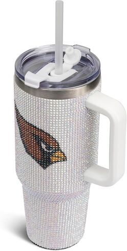 The Memory Company 40oz White Bling Game Day Tumbler in Saudi Arabia