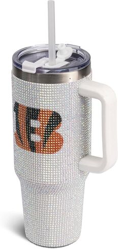 The Memory Company 40oz White Bling Game Day Tumbler in Saudi Arabia