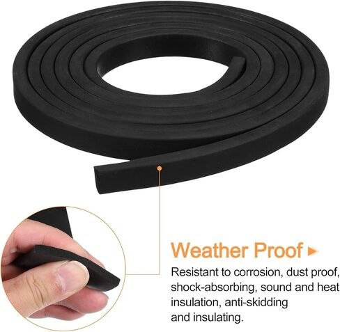 uxcell epdm شريط الرغوة شريط الرغوة 3/16 "t x 0.4" w x 5 'l neoprene ralbber rolls rolls strip strip for diy sups ، الحرف اليدوية ، العزل in Saudi Arabia