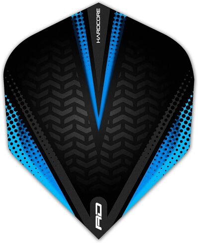 رحلات طيران RED DRAGON Hardcore Radical Black & Blue القياسية السميكة للغاية - 4 مجموعات في كل عبوة (12 رحلة دارت إجمالاً) in Kuwait