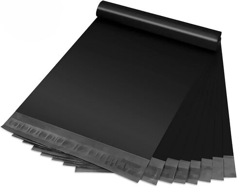 Poly Mailers 10x13 بوصة ، 200 حزمة ، مظروف شحن ، أكياس ختم ذاتية ، مقاومة للماء ومقاوم للدموع مع مادة لاصقة قوية ذاتية ، أسود in Kuwait
