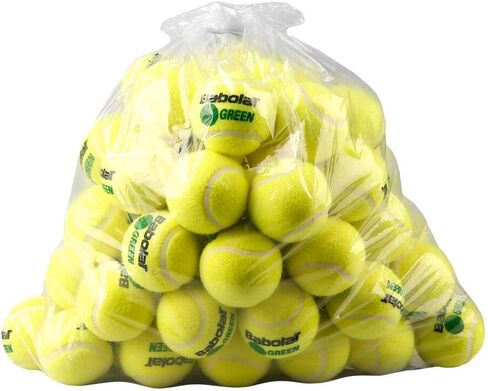 Babolat Green (المرحلة 1) 72 حقيبة إعادة ملء حزمة كرة التنس ، الأصفر ، الأنف in Kuwait