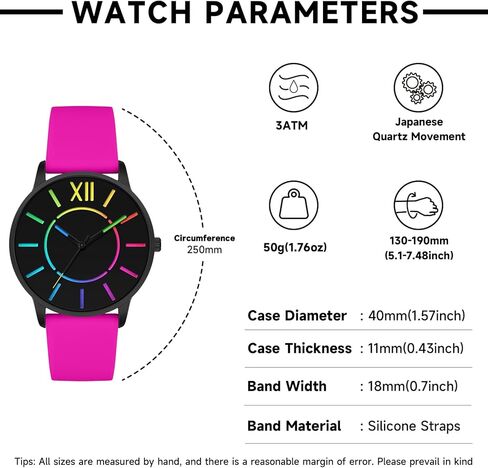 Bisley Unisex Watch Easy to Read Waterproof Silicone Strap Watch in Kuwait