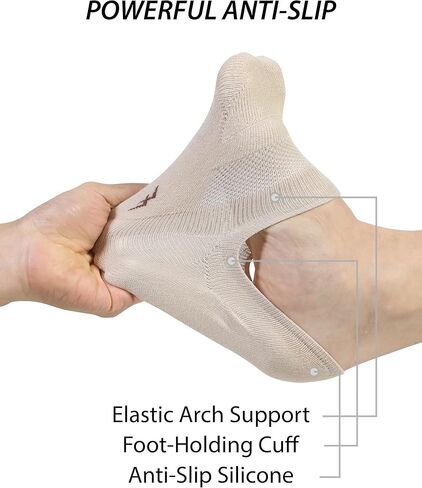 جوارب Pro Mountain No Show للرجال من القطن مبطنة ببطانة قدم مقاس M L XL in Kuwait