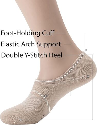 جوارب Pro Mountain No Show للرجال من القطن مبطنة ببطانة قدم مقاس M L XL in Kuwait