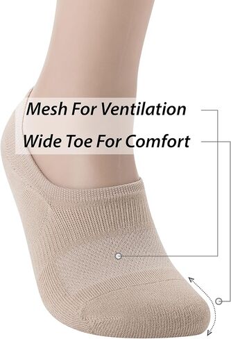 جوارب Pro Mountain No Show للرجال من القطن مبطنة ببطانة قدم مقاس M L XL in Kuwait