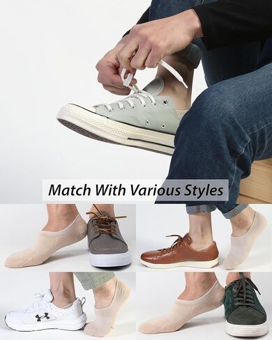 جوارب Pro Mountain No Show للرجال من القطن مبطنة ببطانة قدم مقاس M L XL in Kuwait