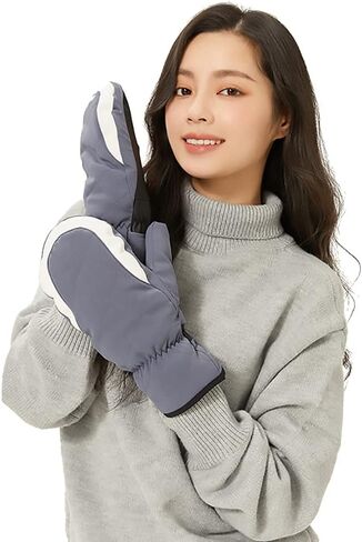 OHRAIN Ski Mittens for Men & Women Winter Snow Mitts Warm Waterproof Gloves Designed for Cold Weather Snowmobile Snowboarding in Saudi Arabia