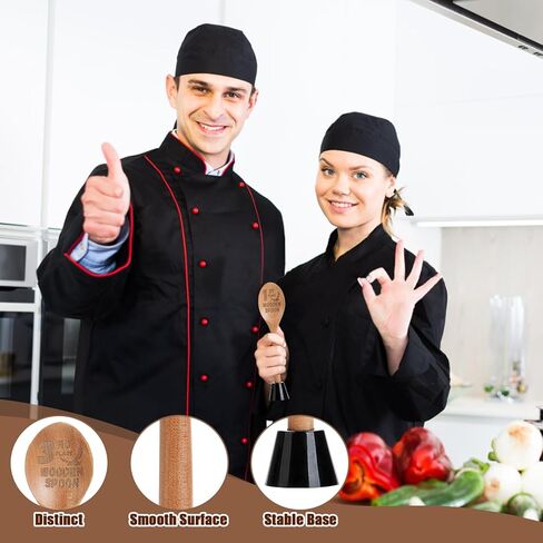 3 PCS Chili Cook Off Trophies Spoon Spoon Trophy جوائز للليزر الخشبي المحفور بالملعقة الذهبية مع جائزة الخبز القاعدة الخشبية للطبخ لمسابقة طبخ الخبز (7.56 '') in Kuwait
