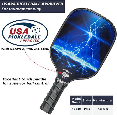 Pickleball Paddlles ، مجموعة Pickleball Paddles المعتمدة من USAPA من 2 ، مجموعة من الألياف الزجاجية السطحية Pickleball ، 4 كرات المخلل ، مناشف تبريد ، حقيبة المخلل ، هدايا مجداف المخلل للرجال للرجال نساء in Saudi Arabia