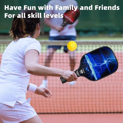 Pickleball Paddlles ، مجموعة Pickleball Paddles المعتمدة من USAPA من 2 ، مجموعة من الألياف الزجاجية السطحية Pickleball ، 4 كرات المخلل ، مناشف تبريد ، حقيبة المخلل ، هدايا مجداف المخلل للرجال للرجال نساء in Saudi Arabia