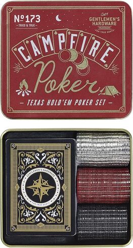 Galmen's Hardware Campfire Games ، Texas Hold 'Em Poker مع رقائق Cap Bottle ، 1 EA (Gen173) in Kuwait