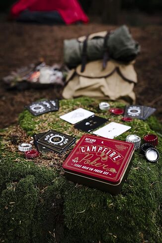 Galmen's Hardware Campfire Games ، Texas Hold 'Em Poker مع رقائق Cap Bottle ، 1 EA (Gen173) in Kuwait