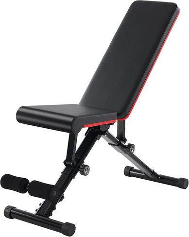 OLIXIS Home Gym Weight Bench – Adjustable Bench Press for Strength Training and Full Body Exercises, 795LBS Load Capacity, Quick 2-Second Fold, Black in Kuwait