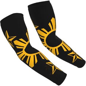 Filipino Philippines Flag Sun Protection Cooling Arm Sleeves for Men Women, Compression Sleeves for Football Volleyball