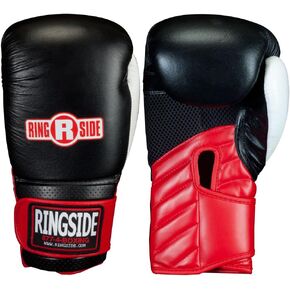 Ringside Gym Sparring Boxing Gloves Black, 18 oz