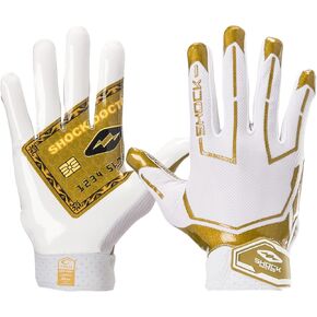 Shock Doctor Showtime Receiver Glove, White/Gold Card S