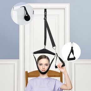 Neck Stretcher Cervical Traction Device Neck Traction Device for Neck Pain Relief Portable Cervical Traction Over Door for Neck Decompression for Home (Regular)