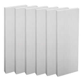 6 Pcs Square Aluminum Flat Bar 1/4, Aluminum Bar 6061 Aluminum Flat Plate,1/4''(6mm) Thickness x 2'' Width x 12'' Length T6511 Solid New MLL Stock for Crafting lndustry Building