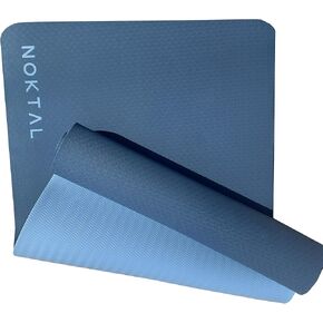 NOKTAL - Pilates Yoga Mat - ECO Friendly - High Density 6MM EXTRA THICK Yoga Mat - Non Slip - Workout Mat for Yoga, Pilates,Meditation and Floor Exercises