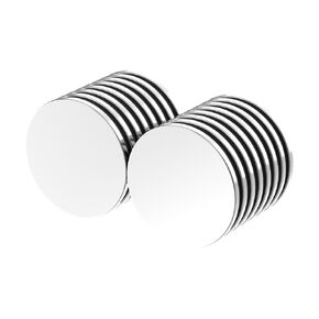 N52 1.00" D x 1/16" H - 16 Pack, Powerful Rare Earth Magnets - Round Flat Super Strong Disc Magnets, Fridge Magnets,Strong Magnet for Whiteboard,Locker,DIY Building Scientific