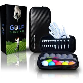 Golf Glove Holder case - Golf Glove case - Golf Bag Accessories for Men - Golf Accessories Bag - Golf Accessory Bag - Golf Ball Holder - Golf Ball Bag Pouch - Golf Bag Organizer - Best Golf Gifts