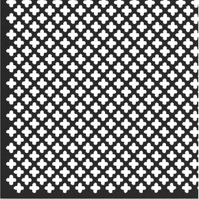 M-D Building Products 56018 12 in. x 24 in. x .020 in. Black Aluminum Sheet Cloverleaf