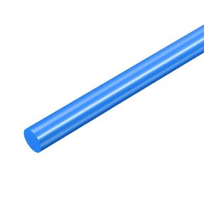 uxcell Plastic Round Rod 1/2 inch Dia 20 inch Length Blue (POM) Polyoxymethylene Rods Engineering Plastic Round Bar(12mm)