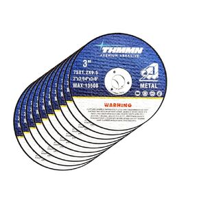 Cut-Off Wheels 3" x 3/64" x 3/8" Arbor for Die Grinder, Aggressive Cutting Wheel for Metal Stainless Steel, Cutter Disc Pack of 10pcs