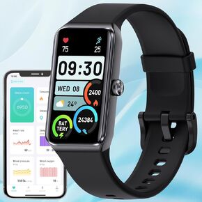 Fitness Activity Tracker Watch with 24/7 Heart Rate Blood Pressure Monitor Blood Oxygen Sleep Tracking 1.47" Smart Watches Step Calorie Counter IP67 Waterproof Health Watch for Men Women Android iOS