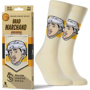 Major League Socks - NHL Boston Bruins - Various Players - Hockey Fan Holiday Gift Unisex Apparel (Size 7-13)