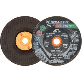 Walter 15L453 4-1/2x5/8-11 Flexcut Spin-On Grinding Wheels