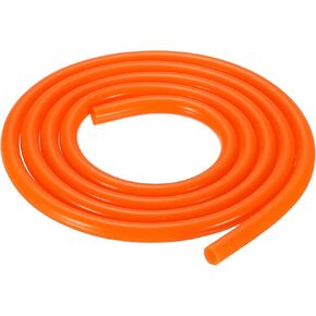 DMiotech 5/32" ID 1/4" OD 3.3 Feet Silicone Tube Orange Industrial Silicone Tubing for Water Air Pump