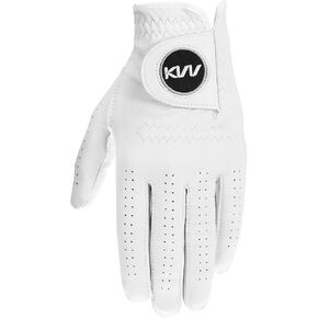 KVV Cabretta Leather Golf Gloves for Men, Mens Golf Gloves Worn on Left Hand, Premium Grip, Exceptional Comfort