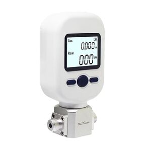Digital Gas Flow Meter, Nitrogen Flow Meter, Portable Gas Mass Air Flow Meter, Compressed Air and Oxygen Flow Rate Meter Tester, Range 0-20L/min (MF5706)