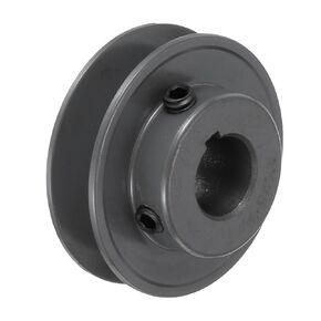 uxcell AK25-3/4 V-Belt Sheave 3/4"Bore 2.5"OD Single Groove Web Sheave Bored-to-Size Sheave, Cast Iron, Belt Section for 4L or A Belt