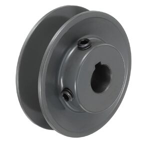 uxcell BK27-5/8 V-Belt Sheave 5/8"Bore 2.7"OD Single Groove Web Sheave Bored-to-Size Sheave, Cast Iron, Belt Section for 3L or B Belt