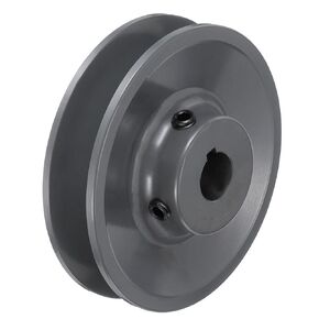 uxcell BK36-5/8 V-Belt Sheave 5/8"Bore 3.25"OD Single Groove Web Sheave Bored-to-Size Sheave, Cast Iron, Belt Section for 3L or B Belt