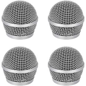 for Shure pg58 Head Replacement, Steel Mesh Mic Grille Heads, Grille Mic Ball Replacement with Inner Foam, Fits for PG58 Shure Grilles Inner diameter 31mm/1.22in