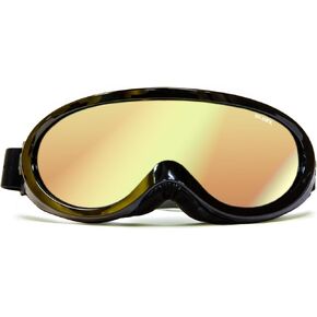 GloFX Ski Goggles - Cyberpunk Reflective Glasses, Full-Face Design, Comfort Foam Padding, Adjustable Strap, UV Protection