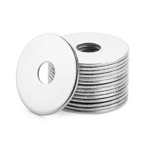 Bates- Fender Washers, #10 x 3/4", 100 pcs Stainless Steel, Large Washers, Stainless Steel Fender Washers, Flat Washer, Large Washer, 3/4 Washers Flat, Stainless Steel Flat Washers, Washer Fender