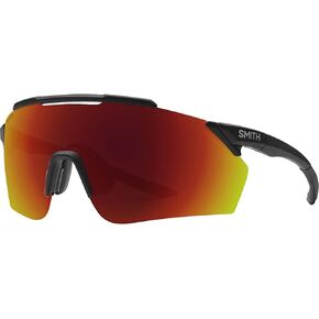 Smith Unisex Ruckus Performance Sunglasses - Matte Black Frame | ChromaPop Red Mirror Lens