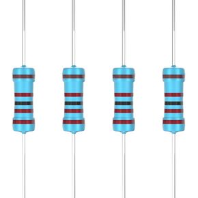 100 Pcs 2.2K Ω ohm Resistor 1W Metal Film Fixed Resistor 0.01 ±1% Tolerance Resistors