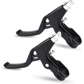 Brake Lever, Aluminum Alloy Brake Handle Lever Set for, Road Bike, Mountain Bike(1 Pair)(Black)