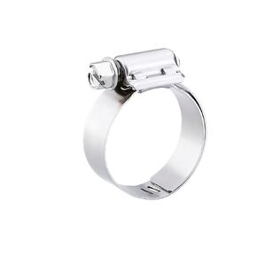 Breeze - 9220H Liner Stainless Steel Hose Clamp, Worm-Drive, SAE Size 20, 13/16" to 1-3/4" Diameter Range, 1/2" Band Width (Pack of 10)