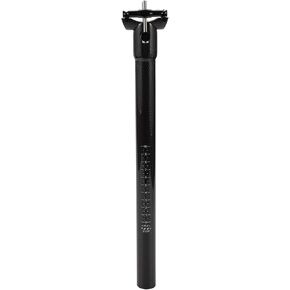Bike Seat Posts Shock Absorbing Bike Saddle Post Seat Tube Gloss Black 1 Pc 25.5x300mm Carbon Fiber