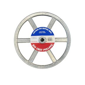Chicago Die Cast 1100A6 Single V-Groove Pulley 11" X 5/8" Bore and Keyway