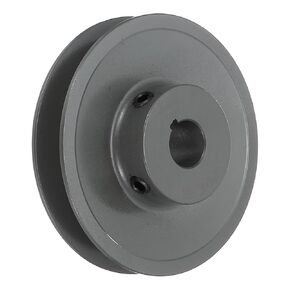 uxcell BK40-5/8 V-Belt Sheave 5/8"Bore 3.95"OD Single Groove Web Sheave Bored-to-Size Sheave, Cast Iron, Belt Section for 3L or B Belt