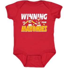 Xtreme Apparrel Winning is for Mahomies Kansas City Kid's Onesie for Football Fans